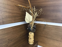 Декор Ваза настольная с природным материалом h = 700 мм на сайте Стройсервис
