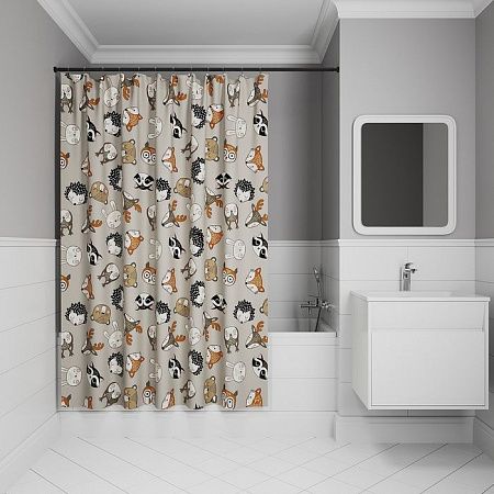 Штора для ванной комнаты IDDIS 200*180 BA02P218i11 на сайте Стройсервис
