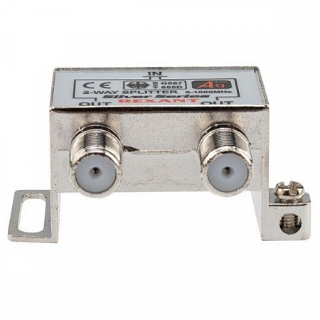 Делитель ТВ "краб" х2+3шт.F "BOX" 5-1000 МГц "Silver" Rexant 05-6101 на сайте Стройсервис
