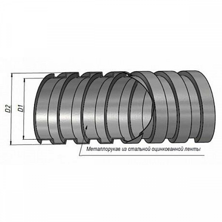 Металлорукав Р3-Ц 15 d15мм (уп.50м) zeta42523 ЗЭТАРУС
