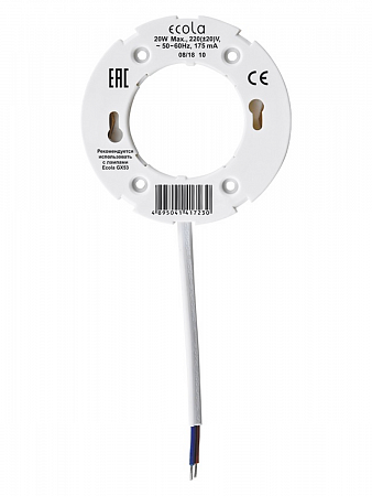 Ecola GX53 патрон с проводом 2*10см GX53LPECB на сайте Стройсервис
