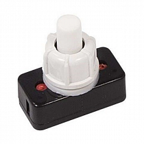 Выключатель-кнопка 250В 1А (2с) ON-OFF белый для настольной лампы 36-3010 Rexant 