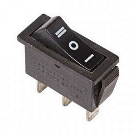 Выключатель клавишный 250В 10А (3с)  "ON-OFF-ON" черный с нейтралью 36-2220 Rexant  на сайте Стройсервис

