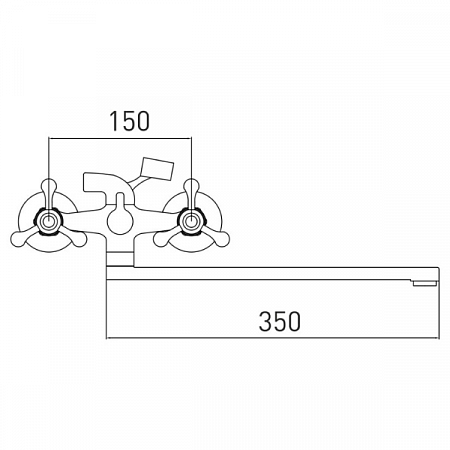Смеситель для ванны GROSS AQUA Yota 7088039C-35L(F)