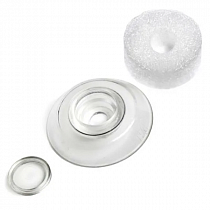 Термошайба ПРОЗРАЧНАЯ поликарбонат  ножка 0мм   d-40мм  1уп=25шт на сайте Стройсервис
