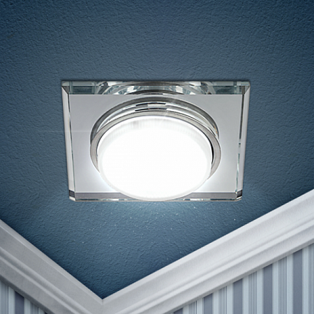 Светильник GX53 встраив. точечный зеркальный Б0019578 ЭРА (2)