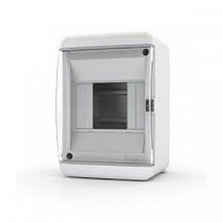 Бокс настенного монтажа 4мод. белый с прозрачной дверью IP41	(Россия) UNC 40-04-2 на сайте Стройсервис
