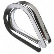 Коуш стальной для троса, каната 4мм DIN 6899   на сайте Стройсервис
