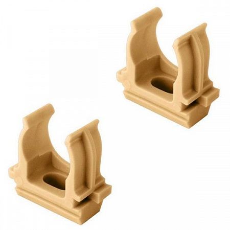 Крепеж-клипса для труб под светлое дерево d25 мм (сосна) "ЭКО" (заказ кратно 10шт) TDM на сайте Стройсервис
