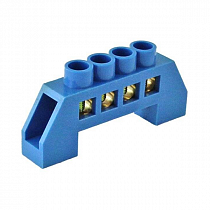 Шина "N" нулевая в изоляторе 8х12мм 4 группы  на сайте Стройсервис
