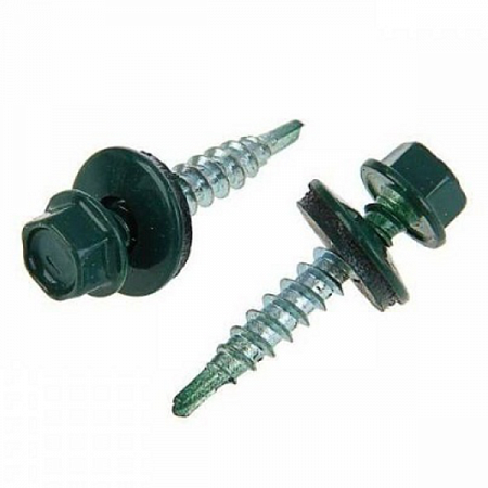 Саморез кр. ДЕРЕВО 4,8х29 RAL 6005 Зеленый мох  на сайте Стройсервис
