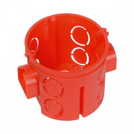 Коробка установочная д/бетона 1-мест. углубленная 68х62мм (с саморезами) IP20 красная стык.узлы TDM на сайте Стройсервис
