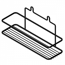 Полка прямоугольная 1ярус (черная, высокий борт) 250*85*125 П0001289 на сайте Стройсервис

