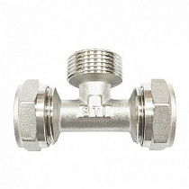 Тройник М/П компресс. 16х3/4"х16 НР  на сайте Стройсервис
