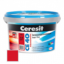 Затирка CE40 Aquastatic чили 2кг Ceresit (Церезит) на сайте Стройсервис

