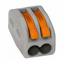 Клемма строительно-монтаж. с рычажком 2 отверстия СК-412 (2,5мм2)  на сайте Стройсервис
