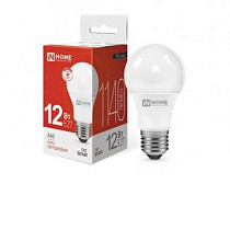Лампа светодиодная LED-A60-VC 12Вт  естеств. бел. 230В Е27 4000К IN HOME на сайте Стройсервис
