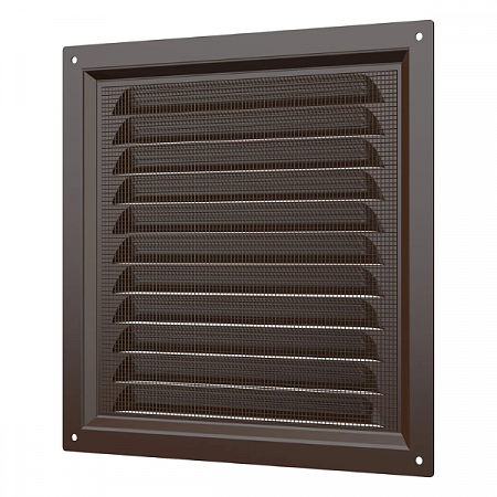 Решетка вытяжная стальная 2020МЭ коричневая ERA