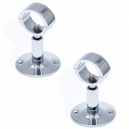 Держатель для псш с кольцом 3/4 ( хром)  разъемный на сайте Стройсервис
