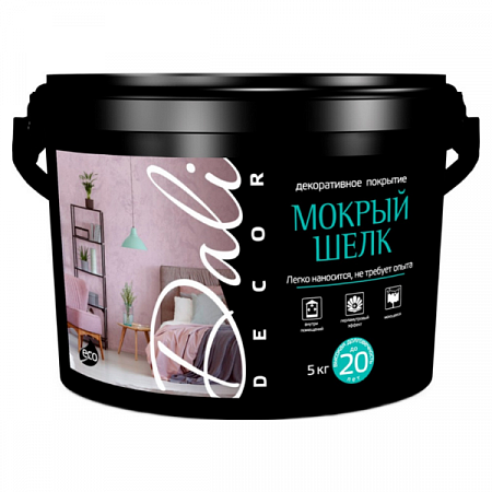 "DALI - decor" штукатурка "Мокрый шелк", 5 кг на сайте Стройсервис
