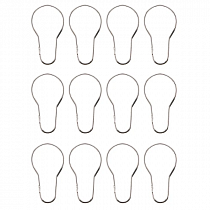 Кольца д/штор в ванную (никелированные) 12шт/уп Ринго 754129 Master House на сайте Стройсервис
