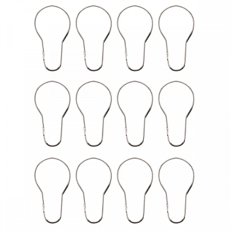 Кольца д/штор в ванную (никелированные) 12шт/уп Ринго 754129 Master House на сайте Стройсервис
