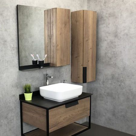 Шкаф-колонна Кельн-35 дуб темный COMFORTY (1)