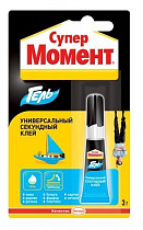 Клей Супер Момент Гель 3гр на сайте Стройсервис
