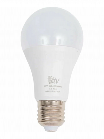 Светодиодная лампа RSV RSV-A60-15W-3000K-E27 Р 100489 на сайте Стройсервис
