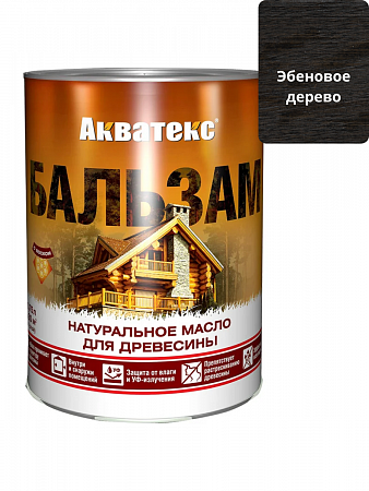 Бальзам Акватекс (масло для древесины) эбеновое дерево 0,75л на сайте Стройсервис
