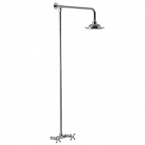 Штанга со смесителем и тропическим душем.Латунь.Хром. А8176  на сайте Стройсервис
