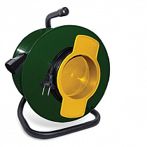 Удлинитель силовой на катушке с выносной розеткой, "СОЮЗ" ПВС (2х1,0 мм) 2200 Вт, 50 м (481S-2205) на сайте Стройсервис
