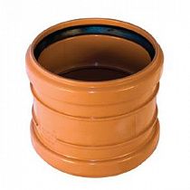 Муфта канализационная ремонтная рыжий Ду160 НПВХ Ostendorf на сайте Стройсервис
