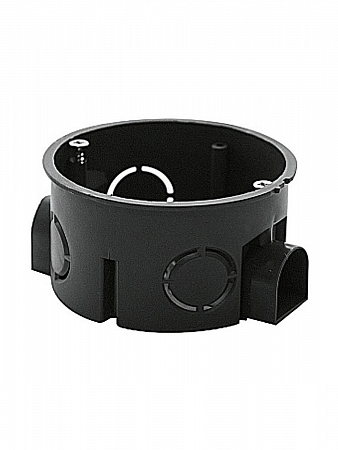 Коробка установочная СП д/бетона 68х40 мм со стык. узлами черная 010-044 U-PLAST на сайте Стройсервис
