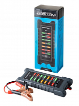 Тестер Robiton BT3 для проверки свинцово-кислотных акк-в, генератора 12/24V, max 15А на сайте Стройсервис
