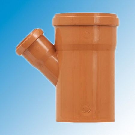 Тройник канализационный наруж. PP-H D110*50*45° Flextron на сайте Стройсервис
