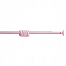 Карниз д/ванной телескопический 1,1-2,05м розовый Мультипласт/Умничка  на сайте Стройсервис
