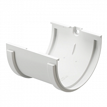 Соединитель желобов Docke STANDARD 120мм Белый на сайте Стройсервис
