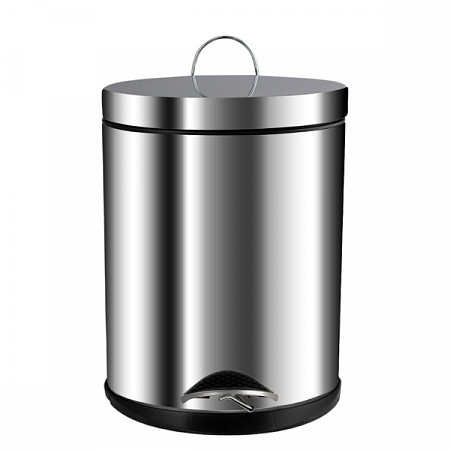 Ведро овальное 5л нерж. 205 (хром с педалью) Санакс