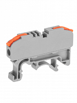 Клемма строительно-монтаж. СМК 222-421D проходная с рычагом 1пол.крепл на DIN-рейку (0,08-4 мм) 07-6263-1 Rexant  на сайте Стройсервис
