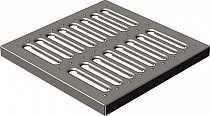 Решётка водоприёмная  Gidrolica® Point РВ-28,5.28,5 штампованная стальная оцинкованная на сайте Стройсервис

