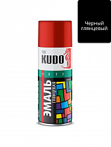 Эмаль алкидная универсальная чёрная глянцевая 520мл KU-1002 KUDO на сайте Стройсервис
