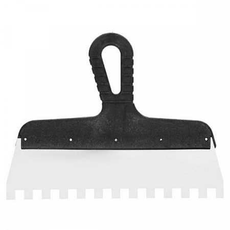 Шпатель малярный ЗУБЧАТЫЙ 250мм (10х10) KORVUS на сайте Стройсервис
