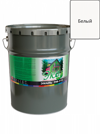 Эмаль ПФ-115 Белая 20кг ЭКО на сайте Стройсервис

