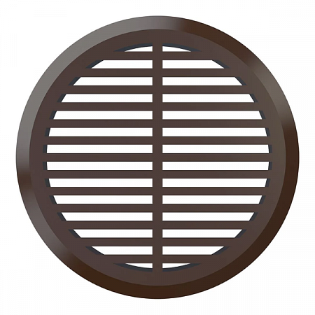 Решетка дверная переточная круглая 05ДП коричневый ERA