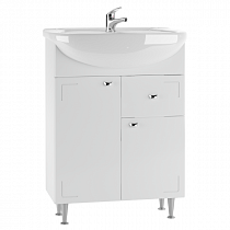 Тумба под умывальник "Уют 60 Классик" с верхним ящиком В1  АЙСБЕРГ DA1024T на сайте Стройсервис
