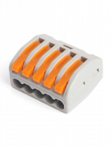 STEKKER клемма СМК с рычагом LD222-615 5х(0,5-6мм2) 450V 41A 39868 на сайте Стройсервис
