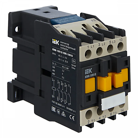Контактор КМИ-10910 9А 230В/АС3 1НО IEK KKM11-009-230-10 на сайте Стройсервис
