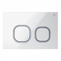 Панель механическая двойная IDDIS "Uniglass" белая  на сайте Стройсервис
