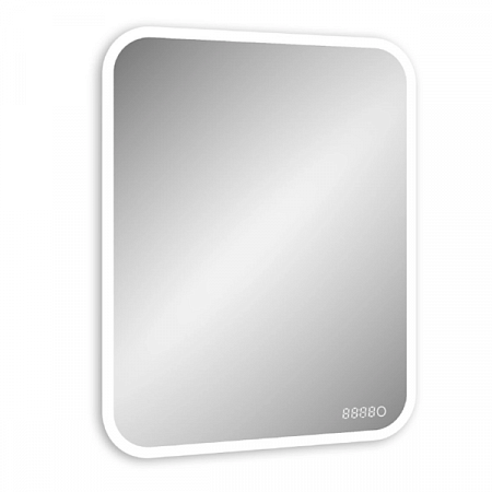 Зеркало Glamour LED 600*800 подогревом и часами 3ЛП264 Агава